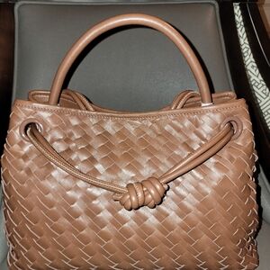 Walter Baker Tan Woven Shoulder Bag